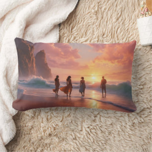 Beach - Lumbar Pillow 13" x 21"