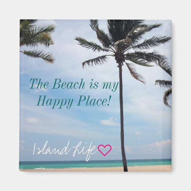 Beach | Magnet | Beach is my Happy Place (Front)