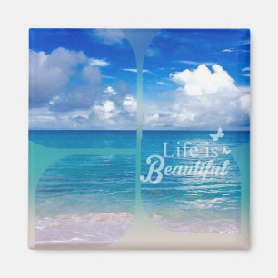 Beach Magnet Beach is my Happy Place