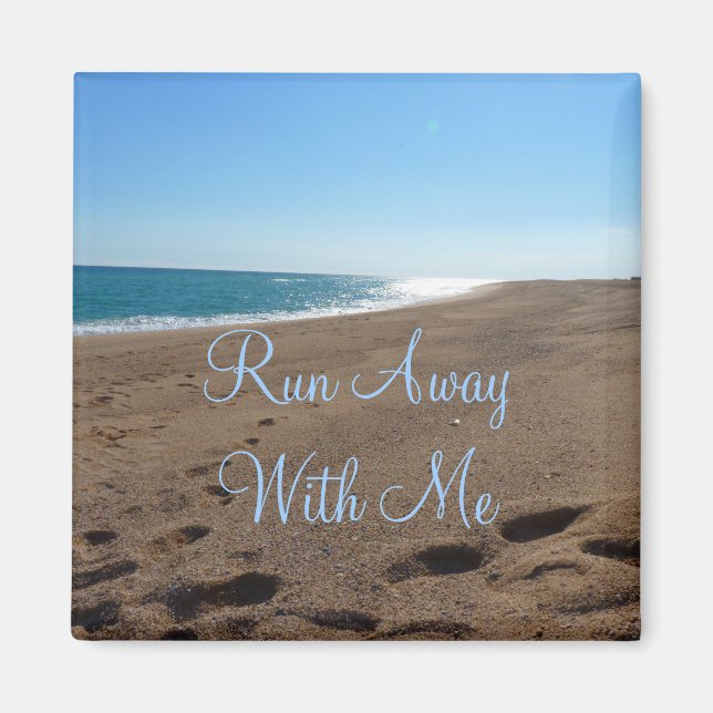 Beach Magnet with Quote (Front)