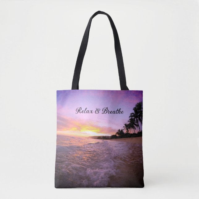 Beach meditation tote bag (Front)