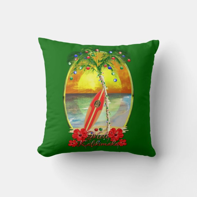 Beach Mele Kalikimaka Cushion (Front)