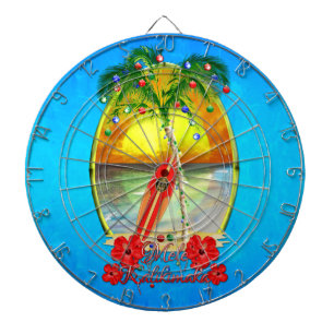 Beach Mele Kalikimaka Dartboard