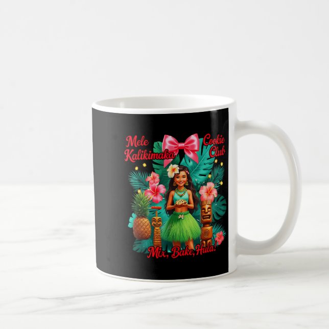 Beach Mele Kalikimaka Hawaiian Tail Party Santa Tu Coffee Mug (Right)