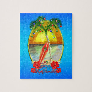 Beach Mele Kalikimaka Jigsaw Puzzle