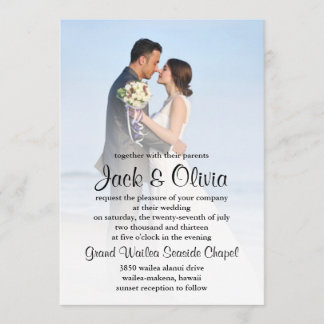 Beach Mist Wedding Invitation
