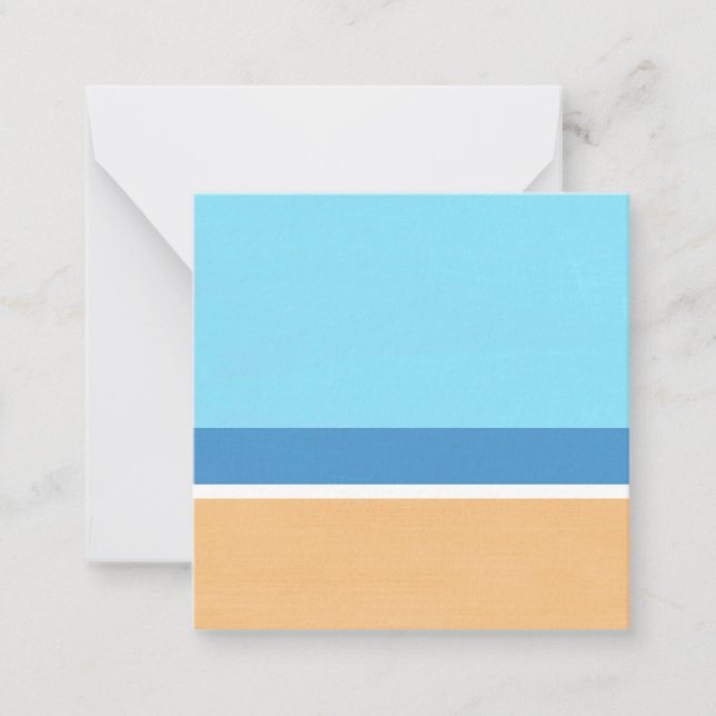 Beach Modern Note Card (Front)