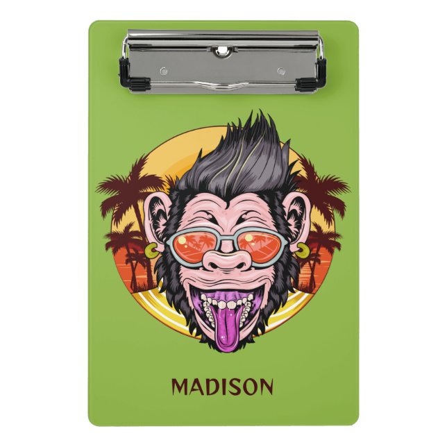 Beach Monkey custom name Mini Clipboard (Front)