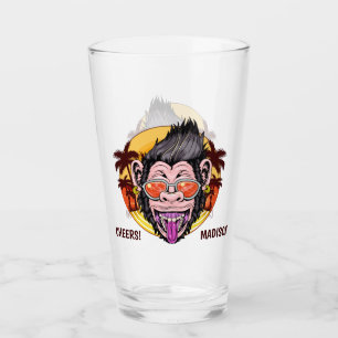 Beach Monkey custom name shot glass