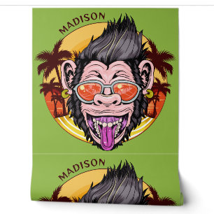Beach Monkey custom name Wallpaper