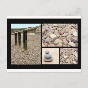 beach montage postcard
