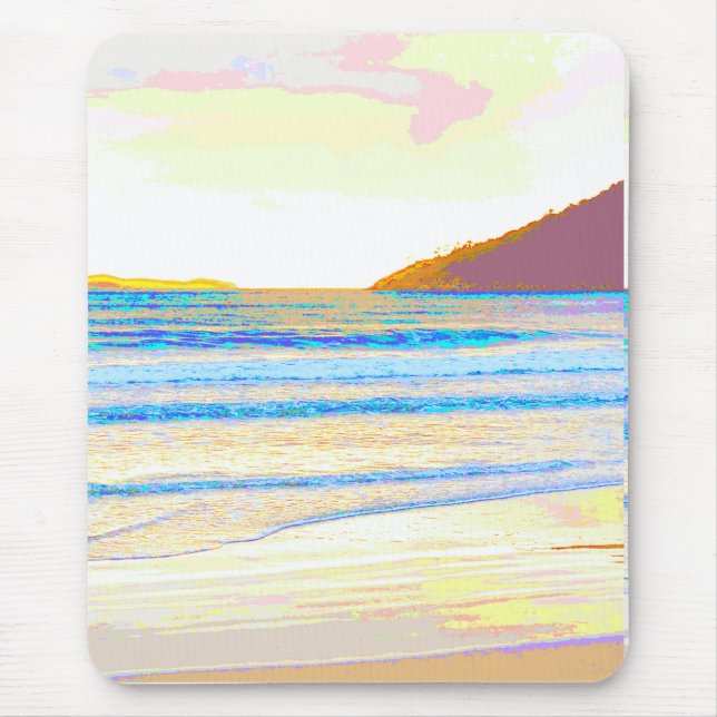 Beach morning light mouse pad (Front)