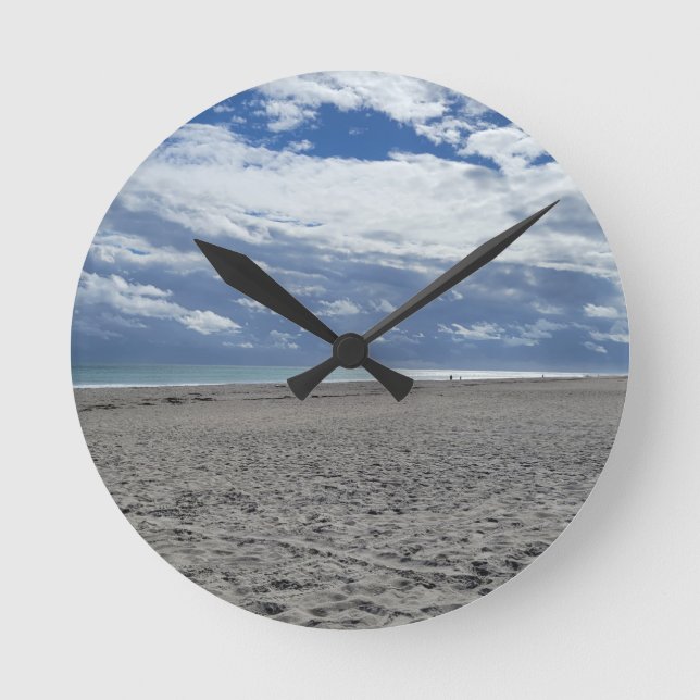 BEACH MORNING ROUND CLOCK (Front)