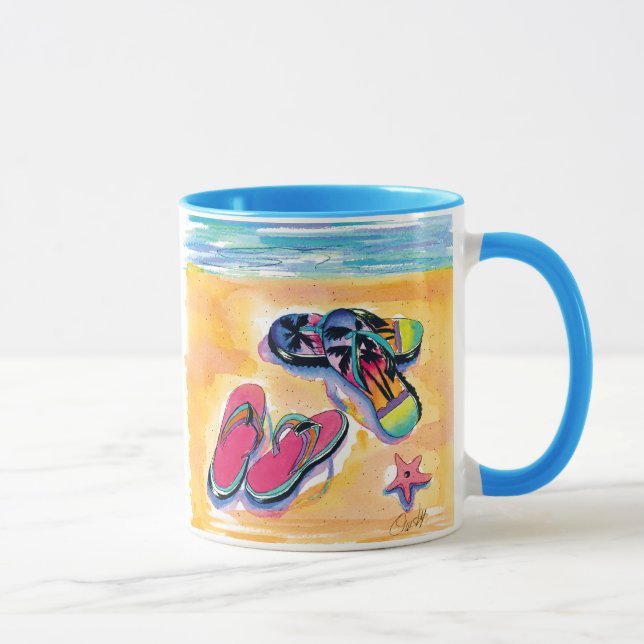 Beach mug- Foot loose Mug (Right)