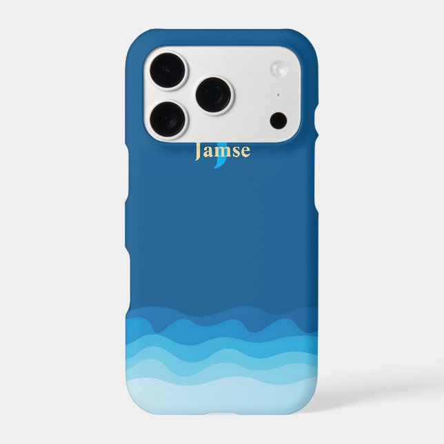 Beach Nautical Monogram iPhone / iPad case (Back)