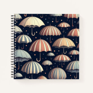 Beach Nights in The Rain Notebook