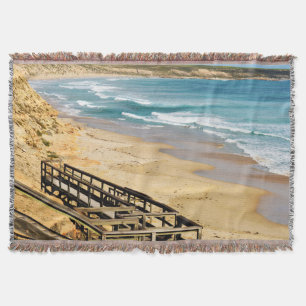 Beach, No Shoes Allowed, Throw Blanket