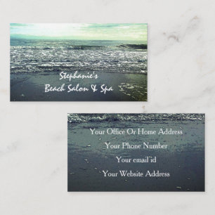Beach Ocean Artistic Elegant Tropical Paradise Business Card