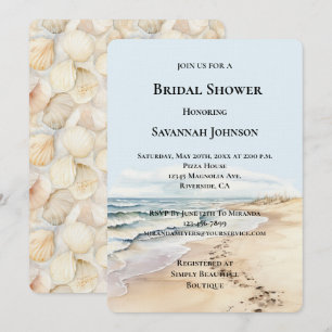 Beach Ocean Bridal Shower Invitation