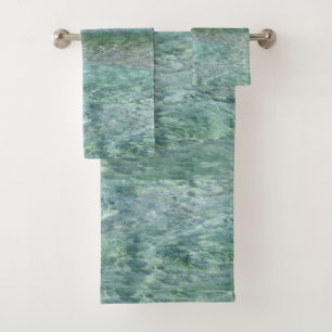 Beach Ocean Calm Waves Towel Set