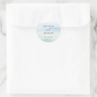 Beach Ocean Favour Stickers Envelope Seals
