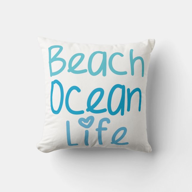 Beach Ocean Life Cushion (Front)