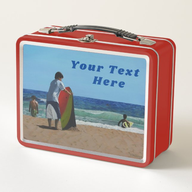 Beach / Ocean Lunch Box - Optional Personalisation (Front)