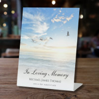 Beach Ocean Memorial or Funeral Photo Tribute