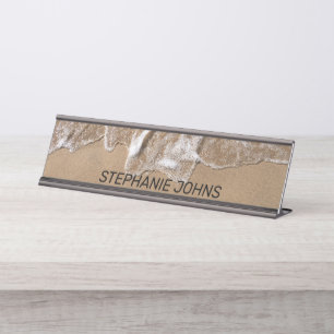 Beach Ocean Name Water Nautical Office Decor Gift Desk Name Plate