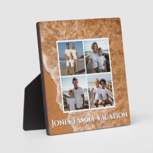 Beach ocean sand surf personalise photo template plaque
