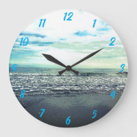 Beach Ocean Sea Abstract Blue Grey Artistic Gift