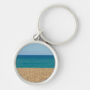 Beach, Ocean, Sky Keychain