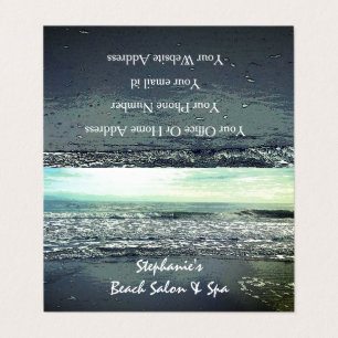 Beach Ocean Tropical Paradise Sea Waves Artistic Business Card