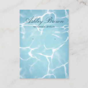 Beach Ocean Water Handmade Jewellery Earring Displ Business Card
