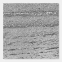 Beach Ocean Water Patterns Clear Grey Black White