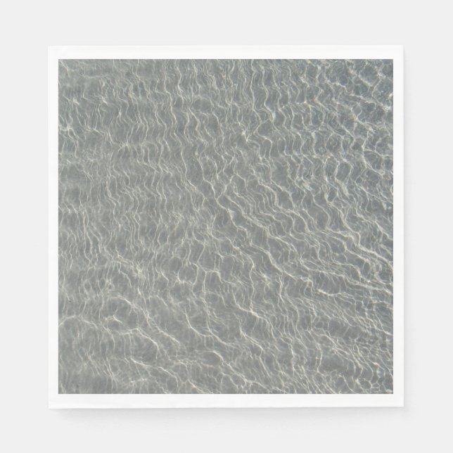 Beach Ocean Water Ripples & Sand Napkin (Front)
