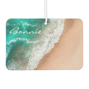Beach ocean water seashore sand tropical summer car air freshener
