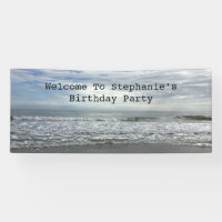 Beach Ocean Water Sky Photo Cool Birthday Party