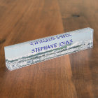 Beach Ocean Waves Monogrammed Name Blue Water