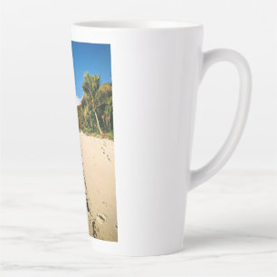 Beach of an island in Fiji Latte Mug