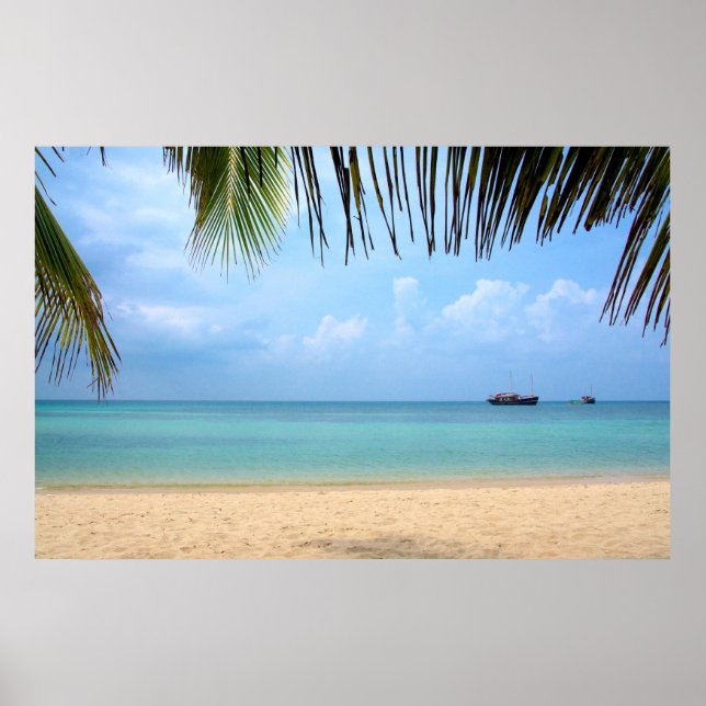 Beach of Koh Phangan Thailand Poster (Front)