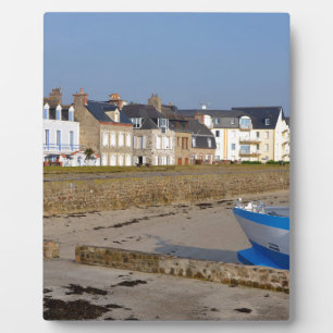 Beach of Saint-Vaast-la-Hougue in France Plaque