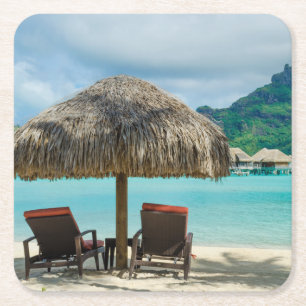 Beach on Bora Bora coaster