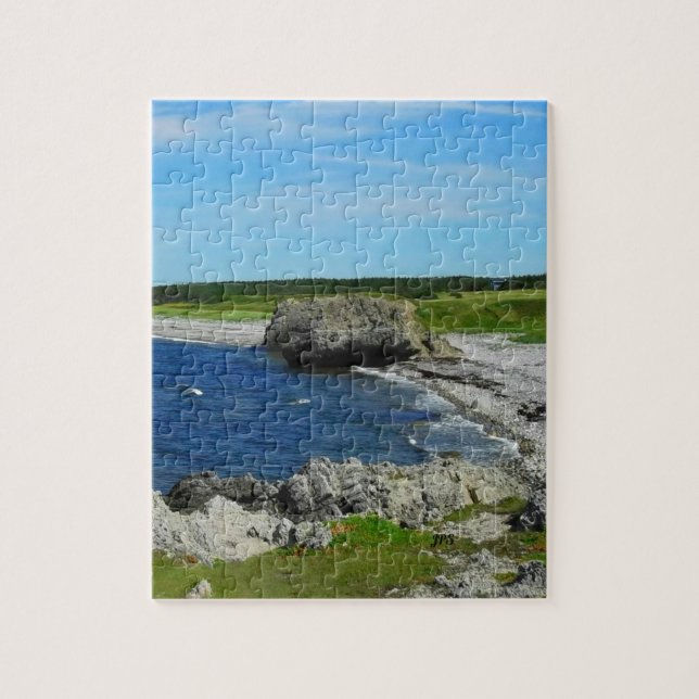 Beach on Coast of Newfoundland Canada Jigsaw Puzzle (Vertical)