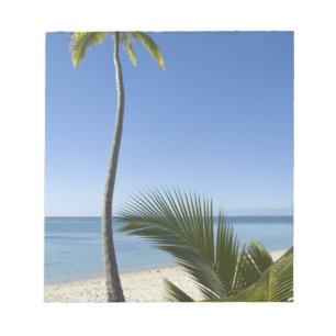 Beach on mainland Aitutaki, Cook Islands Notepad