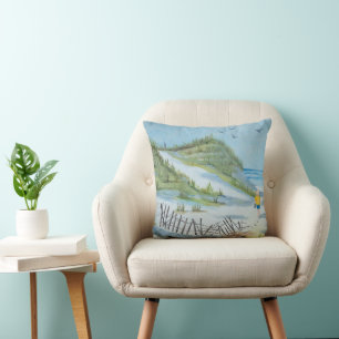 Beach Painting Cushion