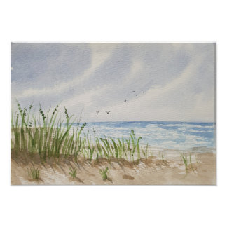 Beach painting  photo print