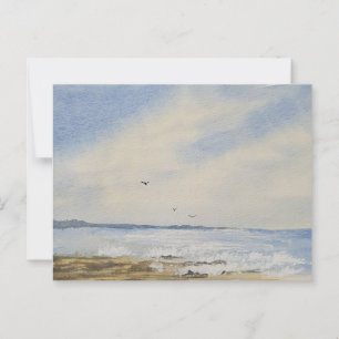 Beach Painting  Postcard