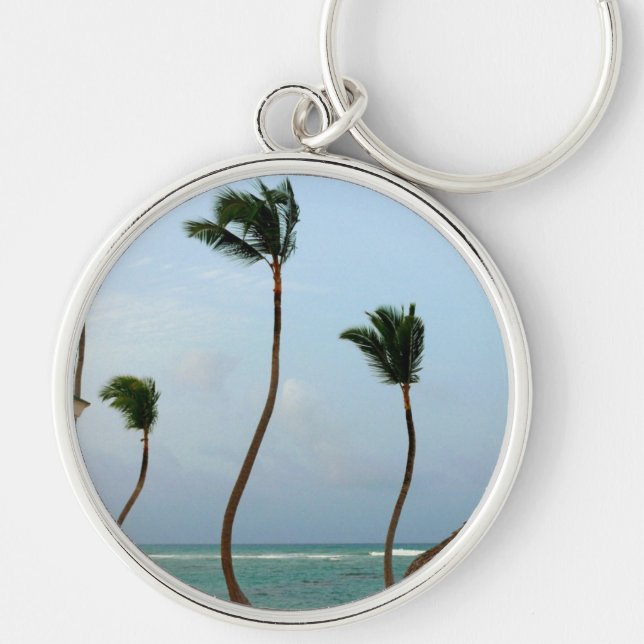 Beach Palm Key Ring (Front)