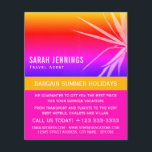 Beach Palm Leaf Silhouette, Travel Agent Advert Flyer<br><div class="desc">Beach Palm Leaf Silhouette,  Travel Agent Advertising Flyers By The Business Card Store.</div>